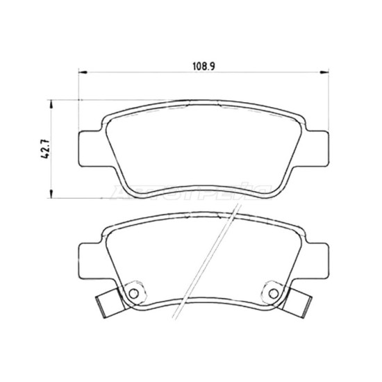 Колодки тормозные задн HONDA CR-V RE BREMBO