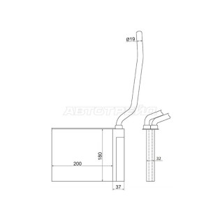 Радиатор отопителя салона FORD FOCUS/C-MAX 04-/MAZDA 3 03-/MAZDA 5 05-/VOLVO C 30 06-/C70 05-/S40 / SAT