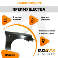Крыло переднее правое Chevrolet Lanos (2002-2009) KUZOVIK