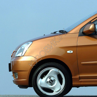 Крыло переднее левое в цвет кузова Kia Picanto 1 (2004-2007)