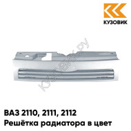 Решетка радиатора в цвет кузова ВАЗ 2110 2111 2112 660 - Альтаир - Серебристый
